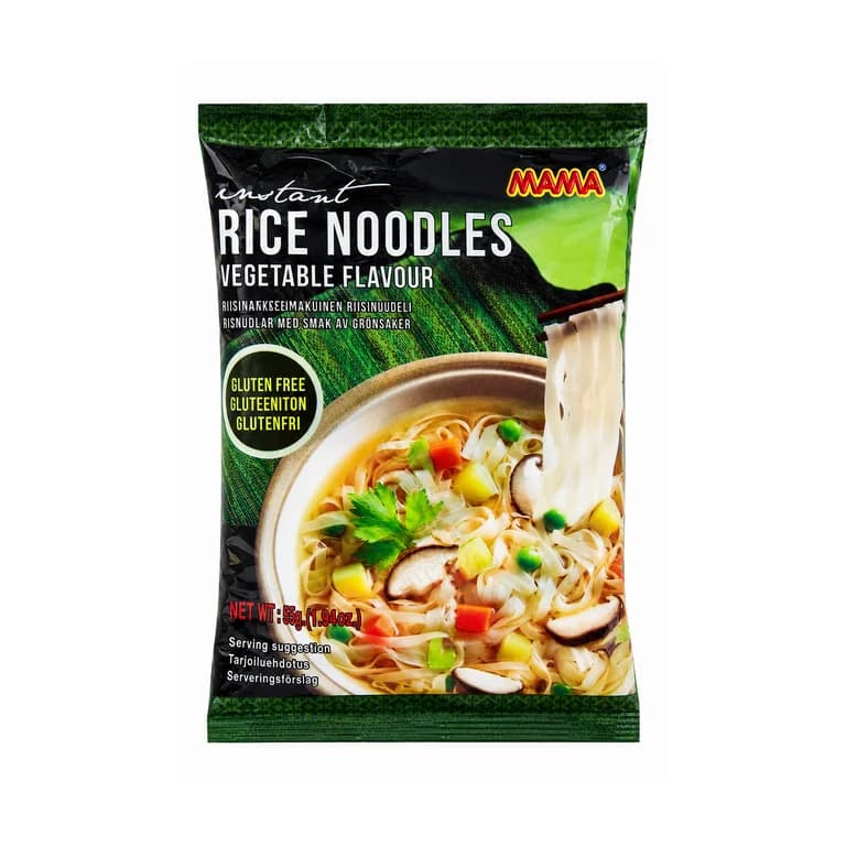 Instant Reisnudeln Vegetable von Mama