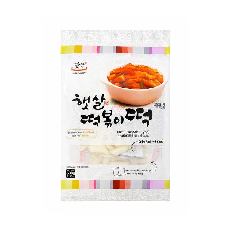 Rice Cakes Sticks Tteokbokki (3 x 200g) von Matamun